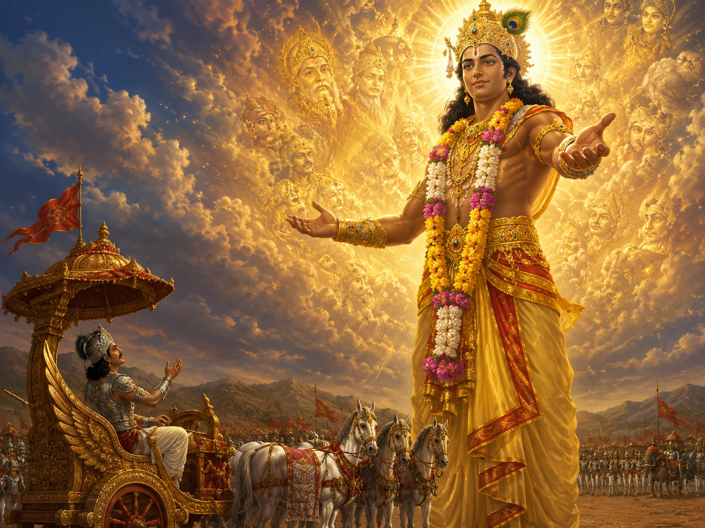 The Vishwarupa — Krishna's cosmic universal form